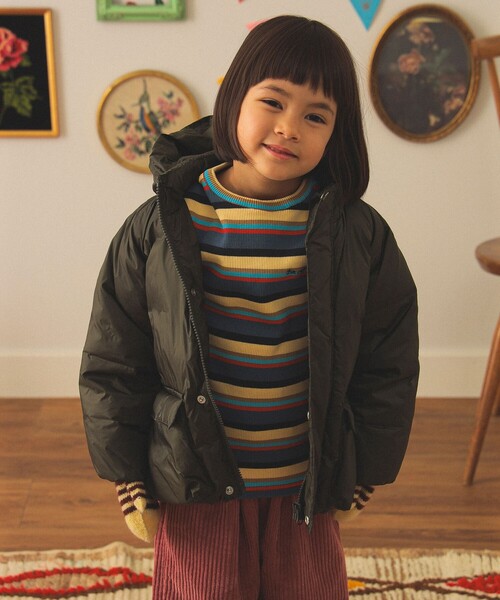 こども ビームス(コドモビームス)の「フード ダウン ブルゾン 2025FW(110~140cm)(ダウンジャケット/コート・キッズ・パープル系その他5/オリーブ/ネイビー・140/130/120/110)」の4枚目の写真