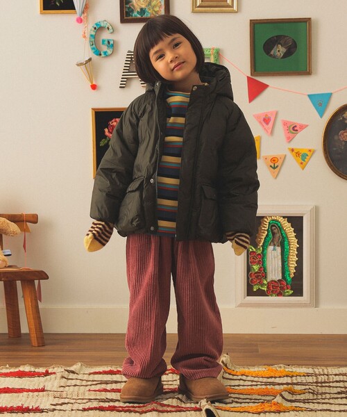 こども ビームス(コドモビームス)の「フード ダウン ブルゾン 2025FW(110~140cm)(ダウンジャケット/コート・キッズ・パープル系その他5/オリーブ/ネイビー・140/130/120/110)」の15枚目の写真