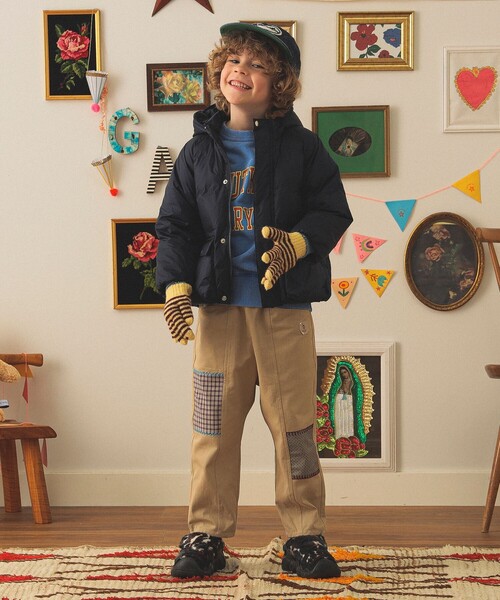 こども ビームス(コドモビームス)の「フード ダウン ブルゾン 2025FW(110~140cm)(ダウンジャケット/コート・キッズ・パープル系その他5/オリーブ/ネイビー・140/130/120/110)」の7枚目の写真