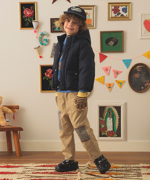 こども ビームス(コドモビームス)の「フード ダウン ブルゾン 2025FW(110~140cm)(ダウンジャケット/コート・キッズ・パープル系その他5/オリーブ/ネイビー・140/130/120/110)」の14枚目の写真