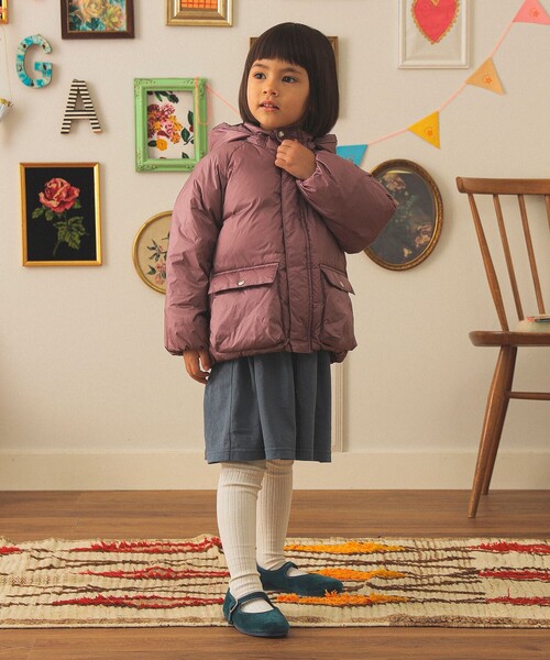 こども ビームス(コドモビームス)の「フード ダウン ブルゾン 2025FW(110~140cm)(ダウンジャケット/コート・キッズ・パープル系その他5/オリーブ/ネイビー・140/130/120/110)」の5枚目の写真