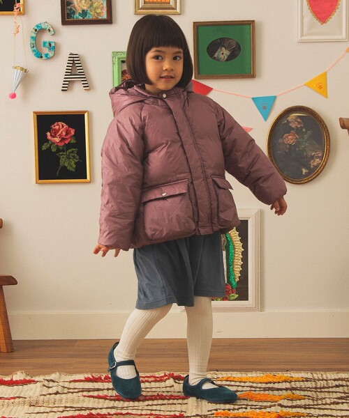 こども ビームス(コドモビームス)の「フード ダウン ブルゾン 2025FW(110~140cm)(ダウンジャケット/コート・キッズ・パープル系その他5/オリーブ/ネイビー・140/130/120/110)」の9枚目の写真
