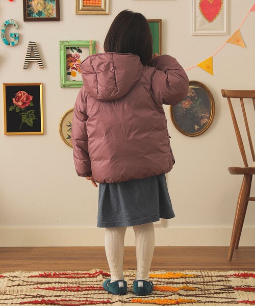 こども ビームス(コドモビームス)の「フード ダウン ブルゾン 2025FW(110~140cm)(ダウンジャケット/コート・キッズ・パープル系その他5/オリーブ/ネイビー・140/130/120/110)」の17枚目の写真