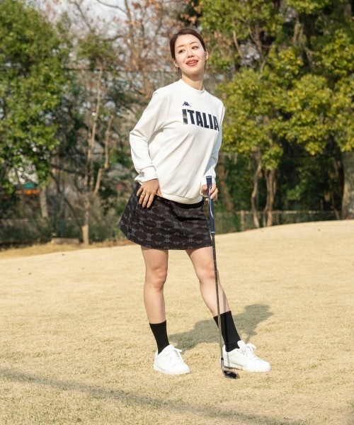 Kappa（カッパ）の「【Kappa/カッパ】レディースダンボールニットスウェット　ゴルフ（スウェット・レディース・ホワイト/ネイビー/ブラック・MEDIUM/SMALL/LARGE）」の5枚目の写真