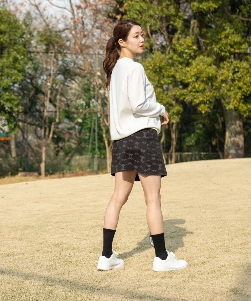 Kappa（カッパ）の「【Kappa/カッパ】レディースダンボールニットスウェット　ゴルフ（スウェット・レディース・ホワイト/ネイビー/ブラック・MEDIUM/SMALL/LARGE）」の6枚目の写真