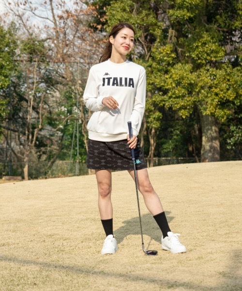 Kappa（カッパ）の「【Kappa/カッパ】レディースダンボールニットスウェット　ゴルフ（スウェット・レディース・ホワイト/ネイビー/ブラック・MEDIUM/SMALL/LARGE）」の9枚目の写真