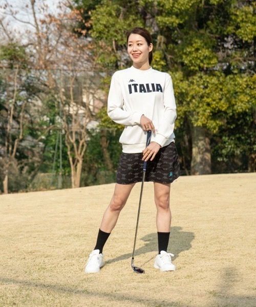 Kappa（カッパ）の「【Kappa/カッパ】レディースダンボールニットスウェット　ゴルフ（スウェット・レディース・ホワイト/ネイビー/ブラック・MEDIUM/SMALL/LARGE）」の10枚目の写真