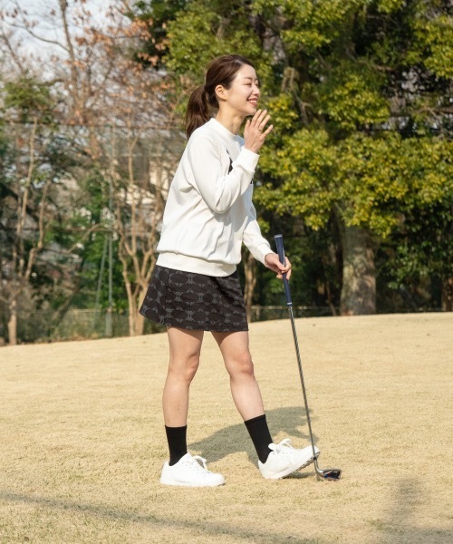 Kappa（カッパ）の「【Kappa/カッパ】レディースダンボールニットスウェット　ゴルフ（スウェット・レディース・ホワイト/ネイビー/ブラック・MEDIUM/SMALL/LARGE）」の12枚目の写真