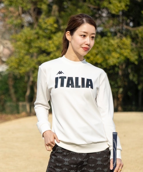 Kappa（カッパ）の「【Kappa/カッパ】レディースダンボールニットスウェット　ゴルフ（スウェット・レディース・ホワイト/ネイビー/ブラック・MEDIUM/SMALL/LARGE）」の4枚目の写真