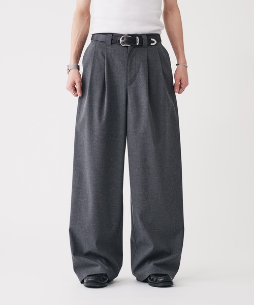 2-Tack Wide Straight Slacks / 2タックワイドストレートスラックス