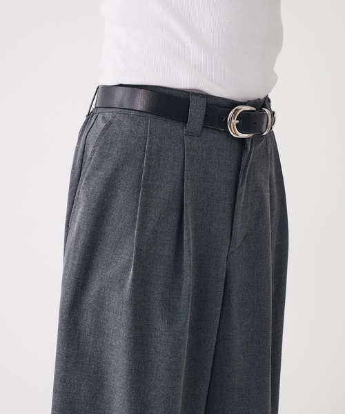 Adoon plain(アドーンプレーン)の「2-Tack Wide Straight Slacks / 2タックワイドストレートスラックス(スラックス・メンズ・ベージュ/ライトグレー・LARGE/SMALL/MEDIUM)」の18枚目の写真