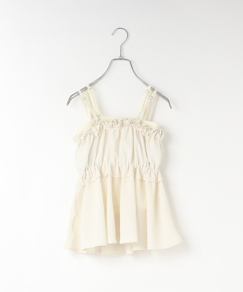 LOWRYS FARM(ローリーズファーム)の「【140-150サイズ】フリルキャミセットSWIM 323899(水着・キッズ・パープル/アイボリー/ブラック・140cm/150cm)」の13枚目の写真