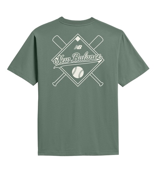 NEW BALANCE(ニューバランス)の「ファストボールTシャツ(Tシャツ/カットソー・メンズ・インディゴブルー/ホワイト/セージグリーン・MEDIUM/LARGE/X-LARGE/XX-LARGE/SMALL)」の2枚目の写真