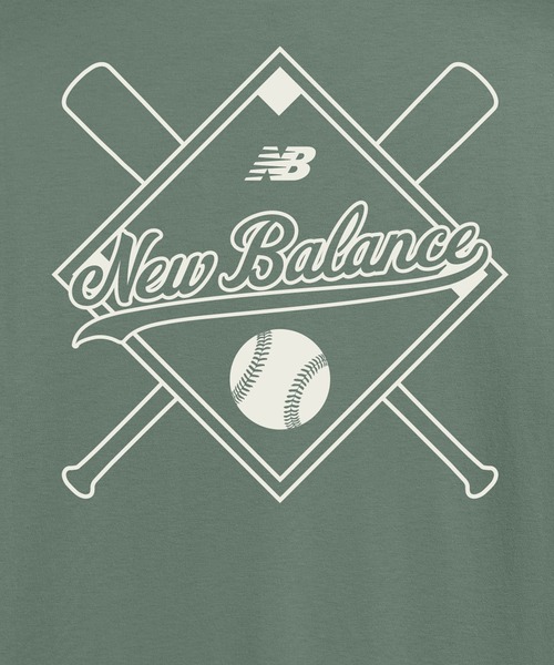 NEW BALANCE(ニューバランス)の「ファストボールTシャツ(Tシャツ/カットソー・メンズ・インディゴブルー/ホワイト/セージグリーン・MEDIUM/LARGE/X-LARGE/XX-LARGE/SMALL)」の8枚目の写真