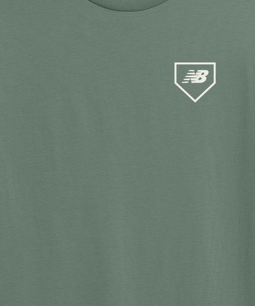 NEW BALANCE(ニューバランス)の「ファストボールTシャツ(Tシャツ/カットソー・メンズ・インディゴブルー/ホワイト/セージグリーン・MEDIUM/LARGE/X-LARGE/XX-LARGE/SMALL)」の9枚目の写真