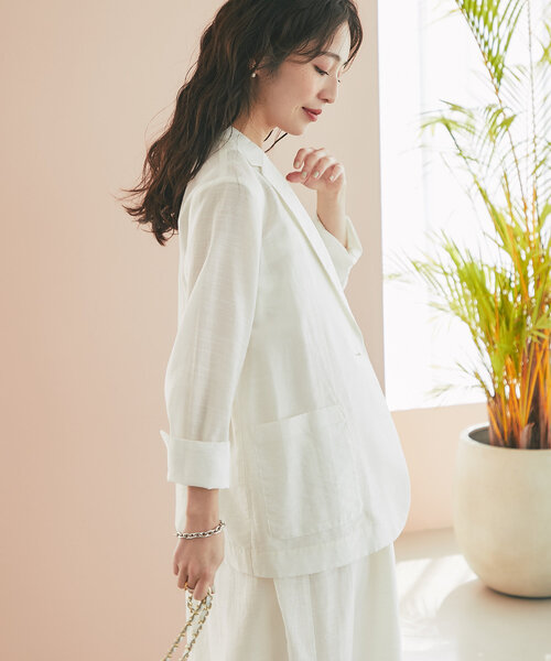 ラブティックボンボン レーヨンリネンシアースラブジャケット レーヨンリネンシアースラブジャケット | La boutique BonBon