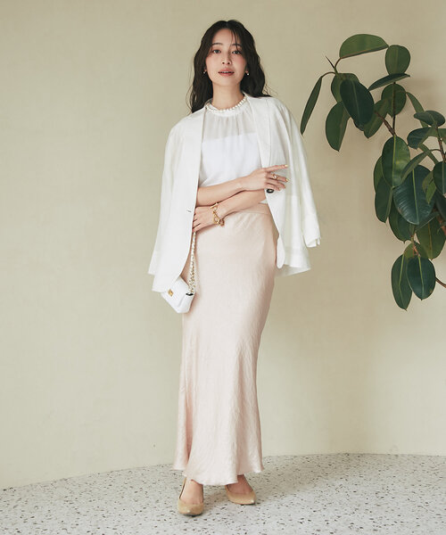 ラブティックボンボン レーヨンリネンシアースラブジャケット La boutique BonBon｜レーヨンリネンシアースラブジャケット