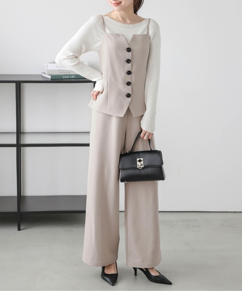 セール】ビスチェライクオールインワン（セットアップ）｜AMELY