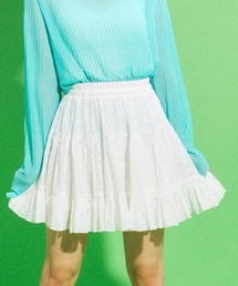 PUNYUS | コットンレースティアードミニスカート(スカート)