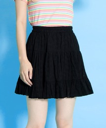 PUNYUS | コットンレースティアードミニスカート(スカート)
