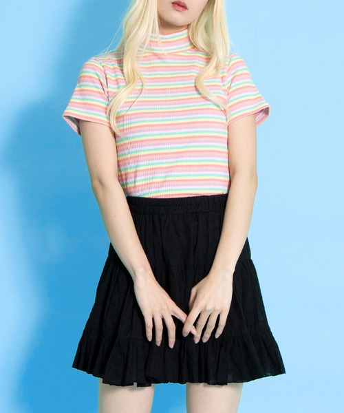 PUNYUS(プニュズ)の「コットンレースティアードミニスカート(スカート・レディース・ブラック/ホワイト・1/2/4/3)」の13枚目の写真