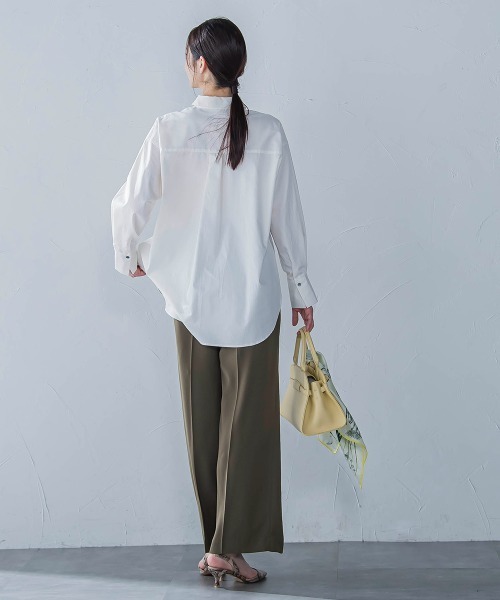 LAUTREAMONT（ロートレアモン）の「【WEB限定】【11号あり】サテンフィールリラックスパンツ≪セットアップ対応≫≪接触冷感/洗える≫（その他パンツ・レディース・ブラック/カーキ/ベージュ/ピンク・7号/9号/11号）」の15枚目の写真