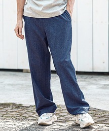 mp13594- Cotton Linen Denim Wide Straight Pants ワイドストレートパンツ