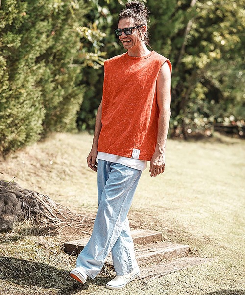 CAMBIO(カンビオ)の「mp13594- Cotton Linen Denim Wide Straight Pants ワイドストレートパンツ(その他パンツ・メンズ・ダークインディゴブルー/ライトインディゴブルー・S/M/L)」の7枚目の写真