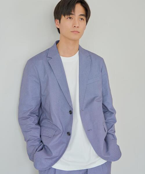 THE SHOP TK （ザ ショップ ティーケー ）の「スマートムーブメッシュジャケット【セットアップ可/洗濯機OK】（テーラードジャケット・メンズ・ライトグレー/ベージュ/ネイビー/ブルー系その他・04/03/02/01/05）」の5枚目の写真