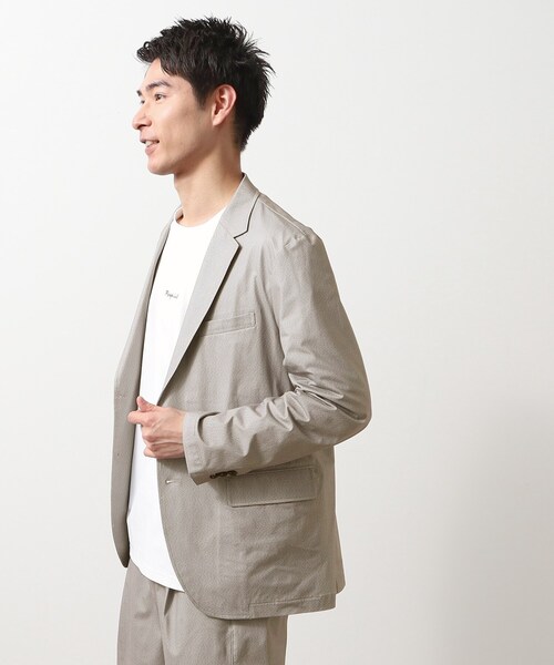 THE SHOP TK （ザ ショップ ティーケー ）の「スマートムーブメッシュジャケット【セットアップ可/洗濯機OK】（テーラードジャケット・メンズ・ライトグレー/ベージュ/ネイビー/ブルー系その他・04/03/02/01/05）」の7枚目の写真