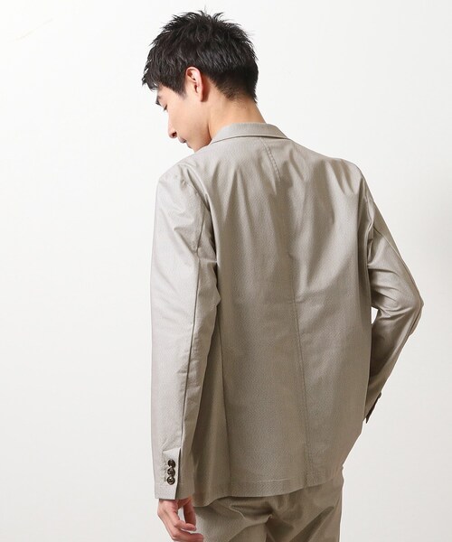 THE SHOP TK （ザ ショップ ティーケー ）の「スマートムーブメッシュジャケット【セットアップ可/洗濯機OK】（テーラードジャケット・メンズ・ライトグレー/ベージュ/ネイビー/ブルー系その他・04/03/02/01/05）」の8枚目の写真