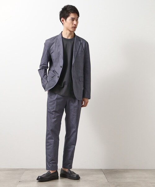 THE SHOP TK （ザ ショップ ティーケー ）の「スマートムーブメッシュジャケット【セットアップ可/洗濯機OK】（テーラードジャケット・メンズ・ライトグレー/ベージュ/ネイビー/ブルー系その他・04/03/02/01/05）」の3枚目の写真