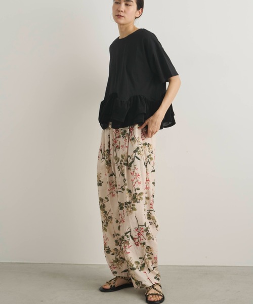 Libra Cue（リブラ キュー）の「裾フリルルーズカットソー（Tシャツ/カットソー・レディース・ブラック/オフホワイト/チャコールグレー・FREE）」の22枚目の写真