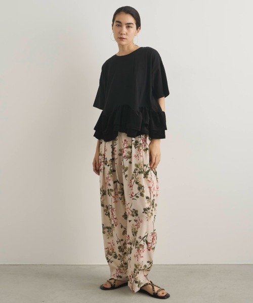 Libra Cue（リブラ キュー）の「裾フリルルーズカットソー（Tシャツ/カットソー・レディース・ブラック/オフホワイト/チャコールグレー・FREE）」の12枚目の写真