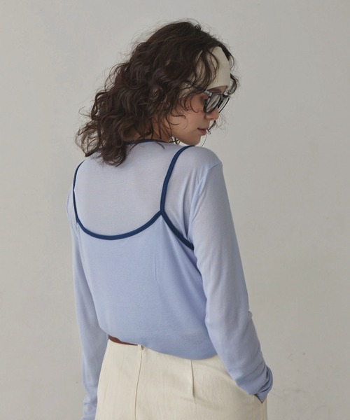 HIGH 売れ筋商品|||ハイ Tシャツ トップス レディース T-shirts Blue プリントロゴTシャツ｜WOMEN｜250HSG90-313D｜AZUL BY MOUSSY