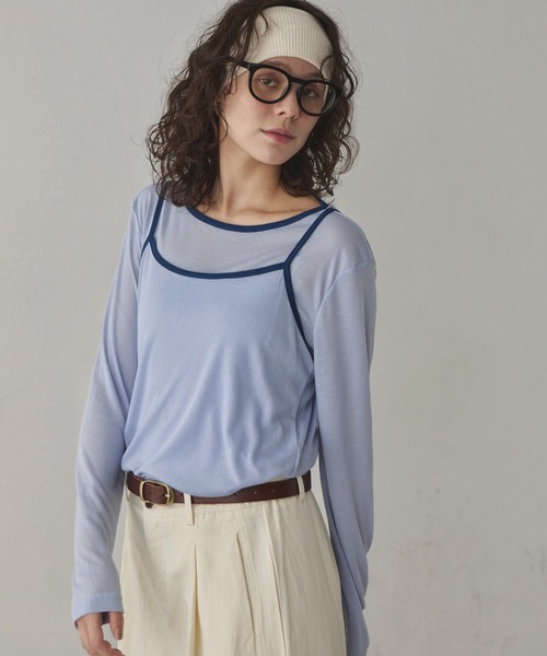 バイカラーシアートップスセット（Tシャツ/カットソー）｜full/fill