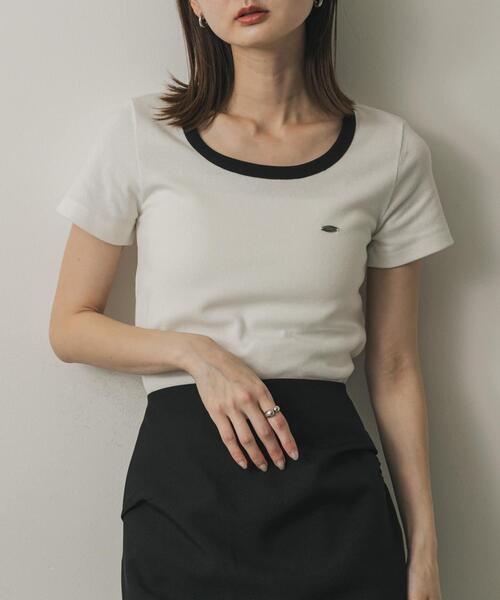 SENSE OF PLACE by URBAN RESEARCH(センスオブプレイスバイアーバンリサーチ)の「『一部WEB限定カラー』ラウンドネックリブTシャツ(半袖)(Tシャツ/カットソー・レディース・ブラック/ホワイト系その他/オフホワイト/チャコールグレー/レッド/その他1/その他2/ブラウン・ONE)」の8枚目の写真