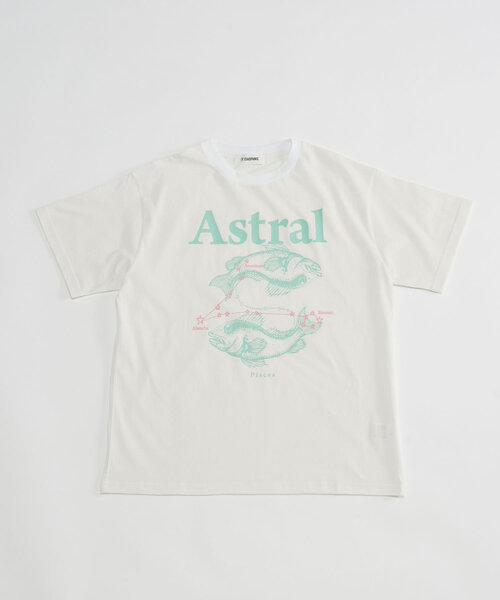 CIAOPANIC（チャオパニック）の「星座プリントTEE（Tシャツ/カットソー・レディース・ブラック/サックスブルー/グレイッシュベージュ/チャコールグレー/ネイビー/ベージュ/イエロー/パープル/サーモンピンク/レッド/ピンク/ホワイト・FREE）」の13枚目の写真