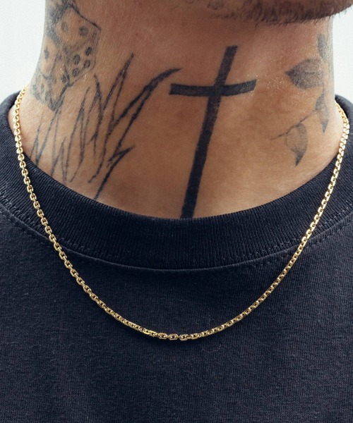 Subciety(サブサエティ)の「Tiny chain necklace(ネックレス・メンズ・シルバー/ゴールド・FREE)」の2枚目の写真