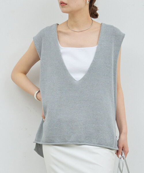 GALLARDAGALANTE 深Vニットプルオーバー GALLARDAGALANTE ニット セーター 深Vニットプルオーバー