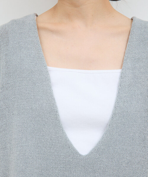 【美品】深Vニットプルオーバー♥GALLARDAGALANTE♥ベージュ GALLARDAGALANTE ニット セーター 深Vニットプルオーバー