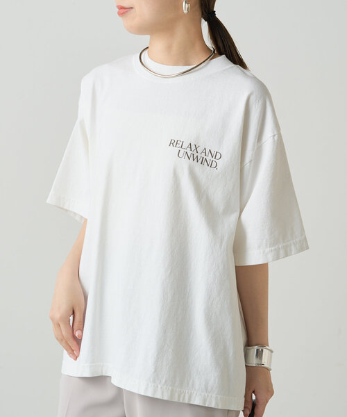 ラスト1枚 新品 名古屋限定 ロゴTシャツ ブラウン セール】ラウンドロゴオーバーT（Tシャツ/カットソー