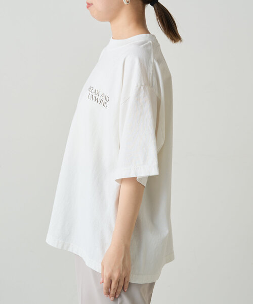 新品　Loungedress バックロゴシャツブルゾン　ホワイト　ラウンジドレス パル PAL 【Loungedress】バックロゴシャツブルゾン （offwhite