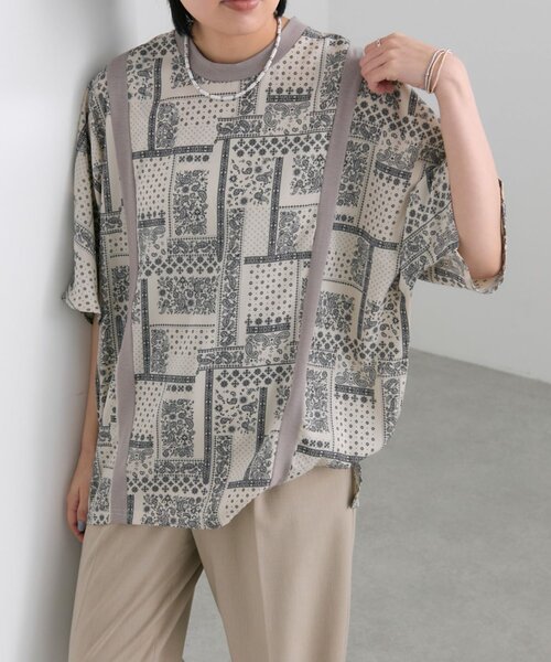セール】柄切り替えTシャツ【SUM1 STYLE(スミスタイル)】（T