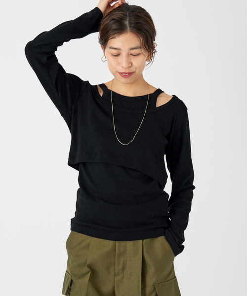 セール】ONIT/オニット SHORT LS TEE+AS CAMI（Tシャツ
