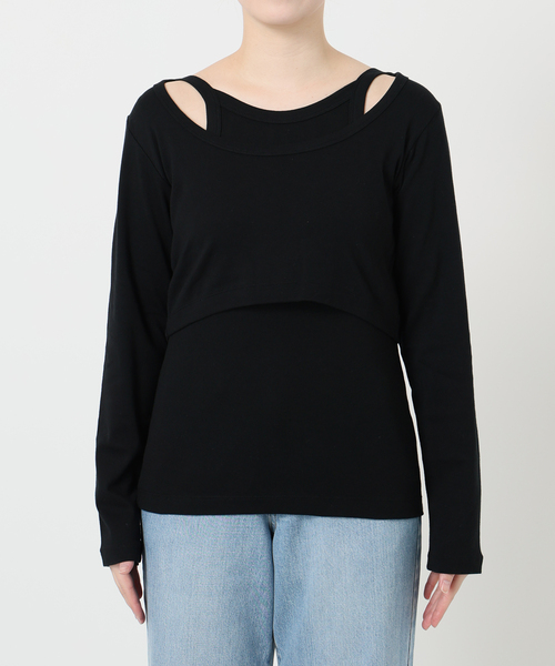 セール】ONIT/オニット SHORT LS TEE+AS CAMI（Tシャツ