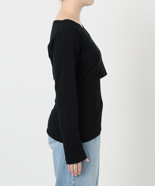 tシャツ ONIT/オニット SHORT LS TEE+AS CAMI レディース IENA tシャツ ONIT/オニット SHORT LS TEE+AS CAMI レディース