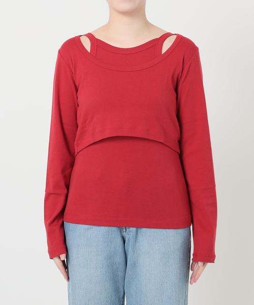 セール】ONIT/オニット SHORT LS TEE+AS CAMI（Tシャツ