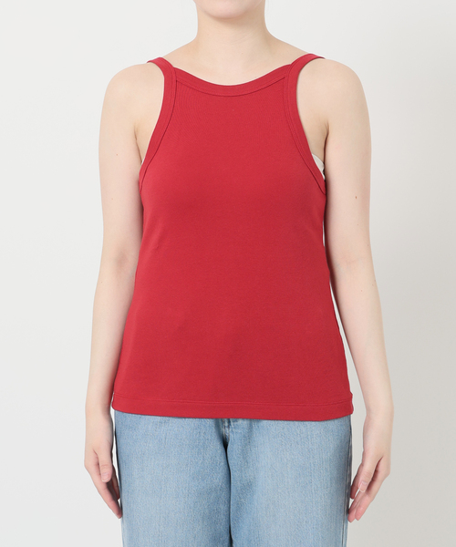 IENA（イエナ）の「ONIT/オニット SHORT LS TEE+AS CAMI（Tシャツ/カットソー・レディース・ブラック/レッド・X-SMALL）」の4枚目の写真