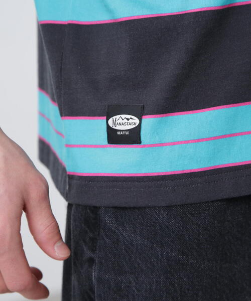 MANASTASH（マナスタッシュ）の「MANASTASH/マナスタッシュ  ABERDEEN TEE/アバディーンTシャツ（Tシャツ/カットソー・メンズ・ブラック/ネイビー/ホワイト・L/M/S/XL）」の10枚目の写真